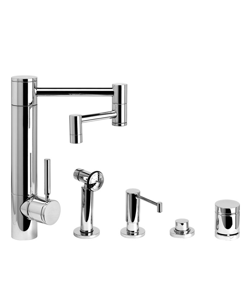 Waterstone Hunley Kitchen Faucet w/ 12" Articulated Spout - 3600-12