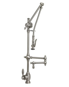 Traditional Gantry Pull Down Faucet - 12" Articulated Spout