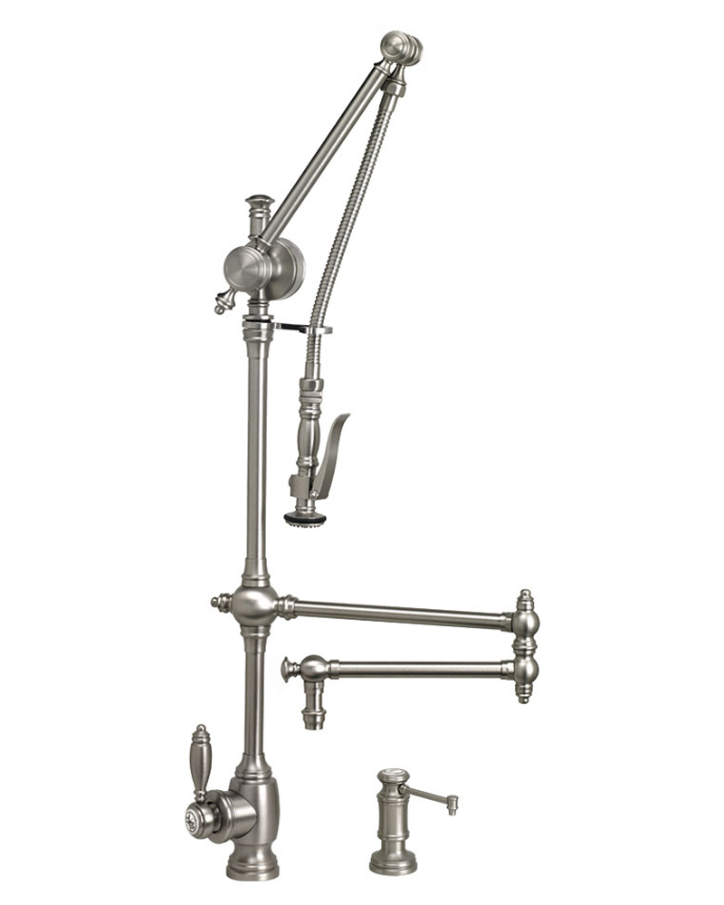 Traditional 18" Gantry Pull Down Faucet - 2pc. Suite