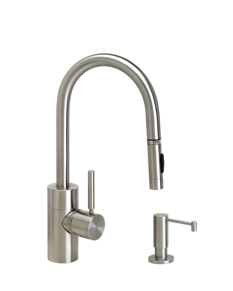 Contemporary PLP Prep Size Pull Down Faucet - 2pc Suite