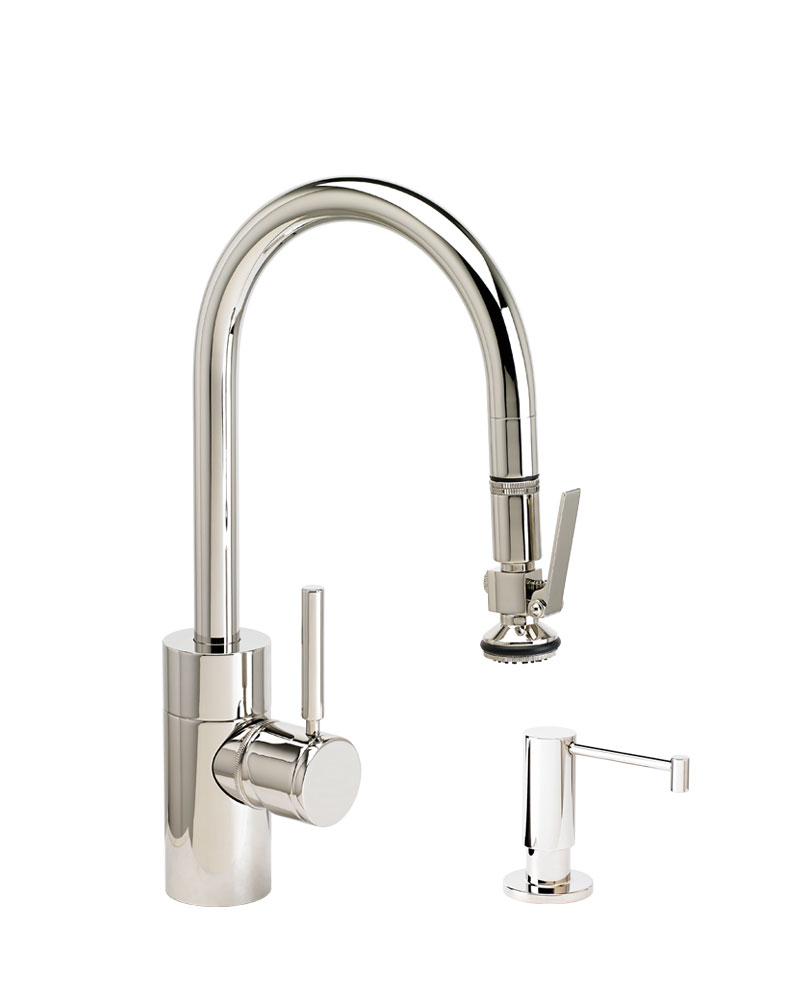 Contemporary PLP Prep Size Pull Down Faucet - 2pc Suite