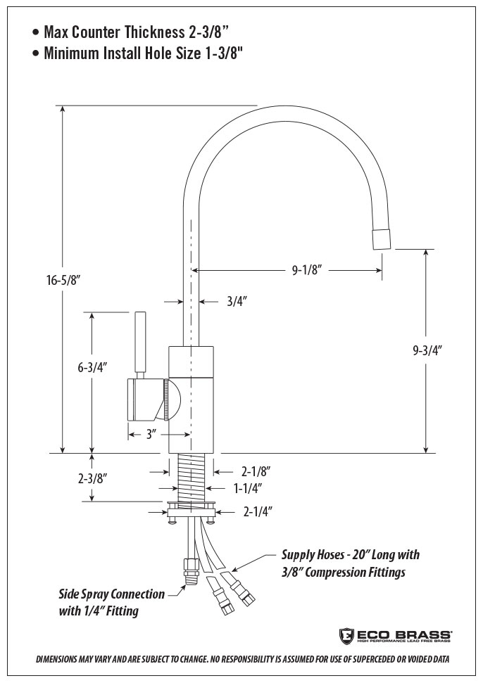 Waterstone Parche Kitchen Faucet 3800