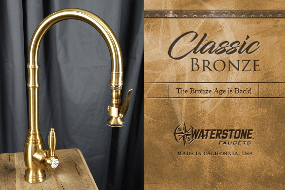 Waterstone Adds a 30th Finish - Classic Bronze - Waterstone Luxury Kitchen  Faucets