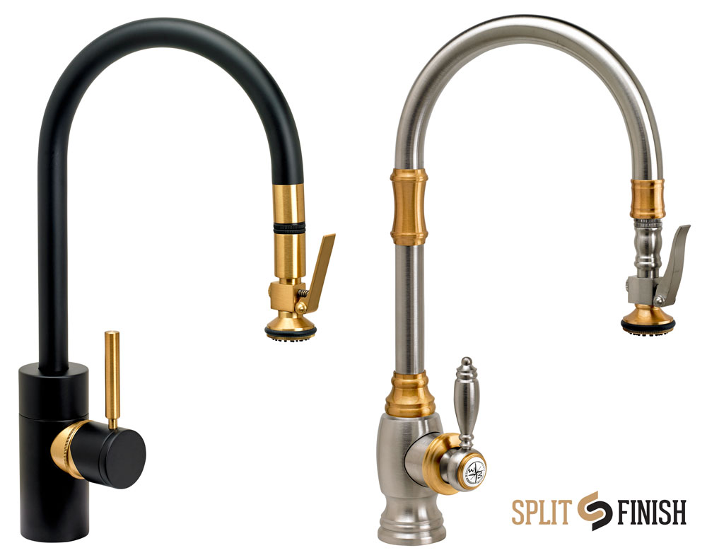 Split Finishes Waterstone Luxury Kitchen Faucets