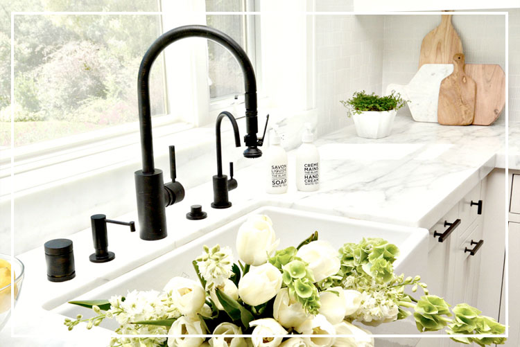 Waterstone PLP Mate black pulldown faucet