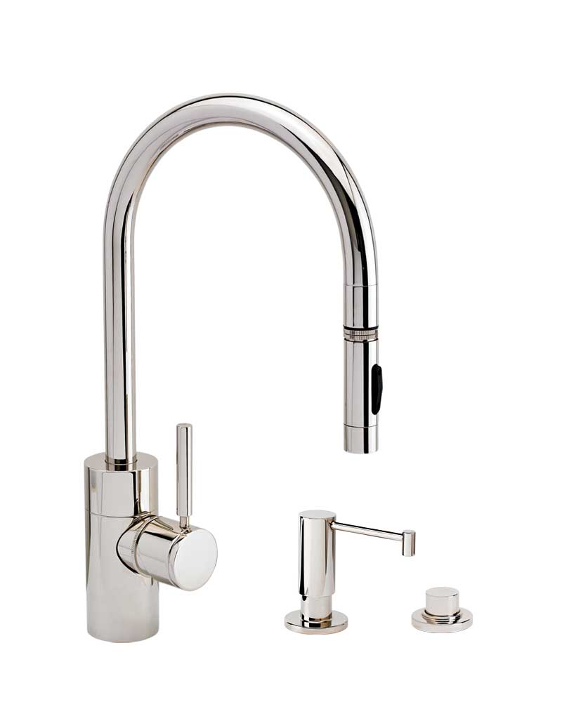 Waterstone Contemporary Pulldown Faucet 3pc suite 5400-3