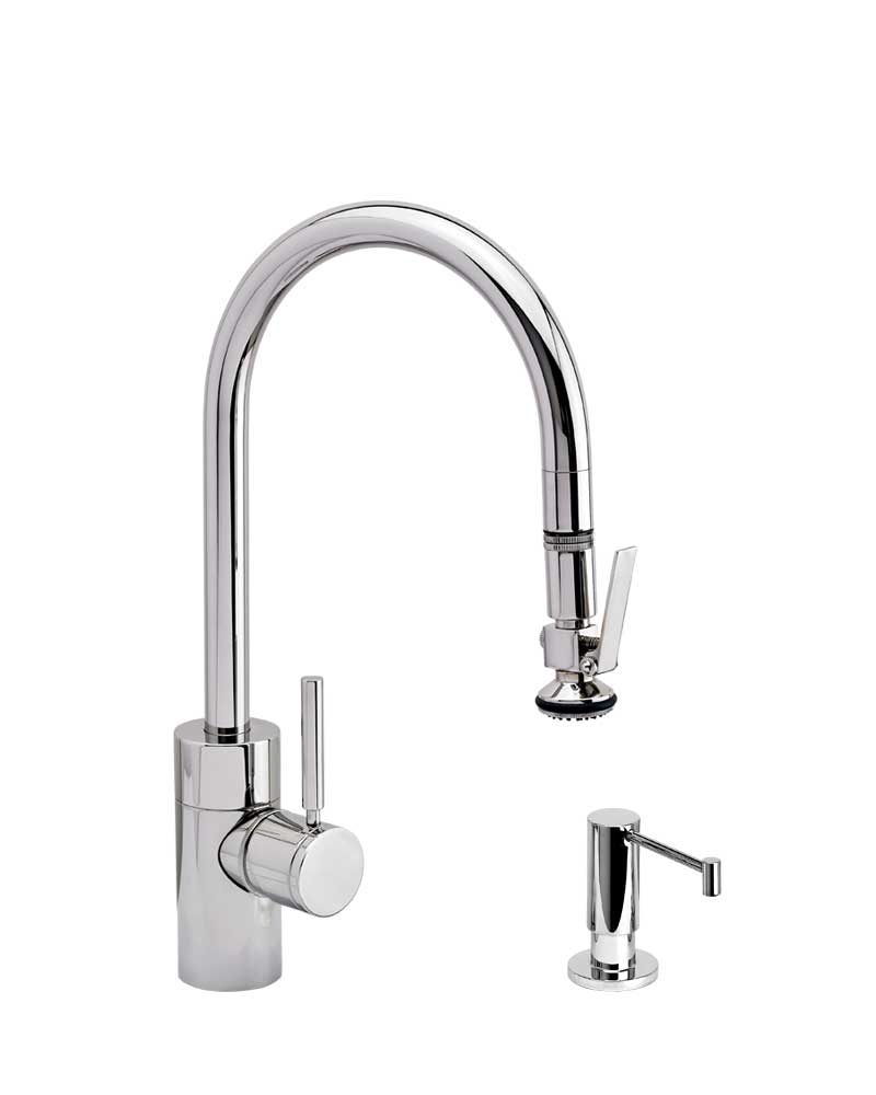 Waterstone Contemporary Pulldown Faucet 2pc Suite 5800-2
