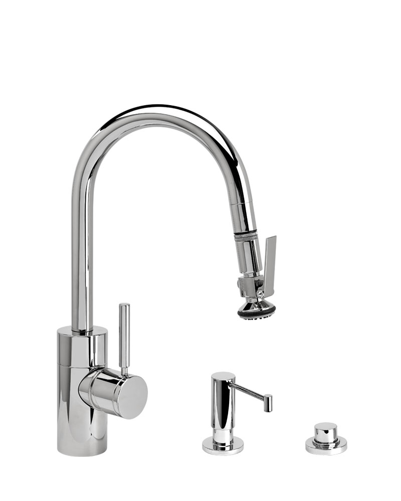 Waterstone Transitional Prep Size PLP Pulldown Faucet 3pc Suite 5940-3