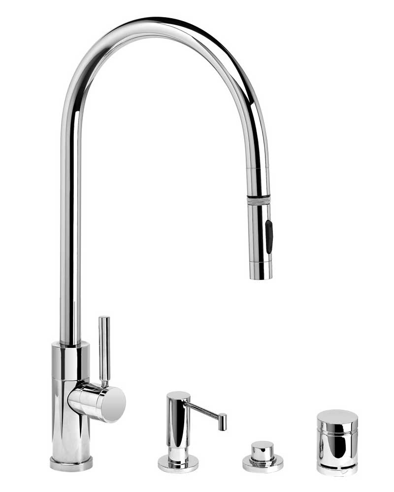 Waterstone Modern PLP Pulldown Faucet 4pc Suite 9350-4