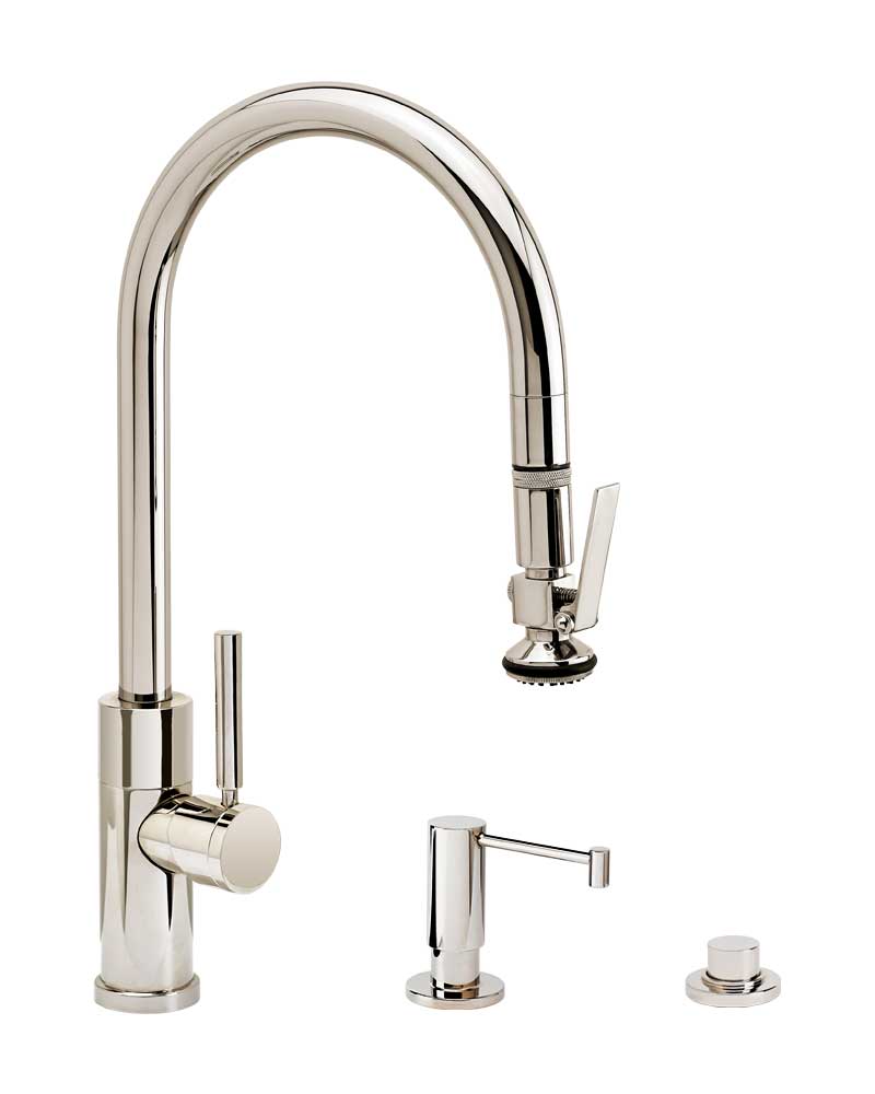 Waterstone Modern PLP Pulldown Faucet 3pc Suite 9850-3