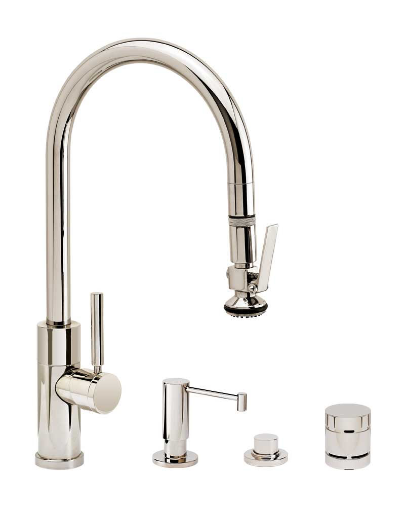 Waterstone Modern PLP Pulldown Faucet 4pc Suite 9850-4