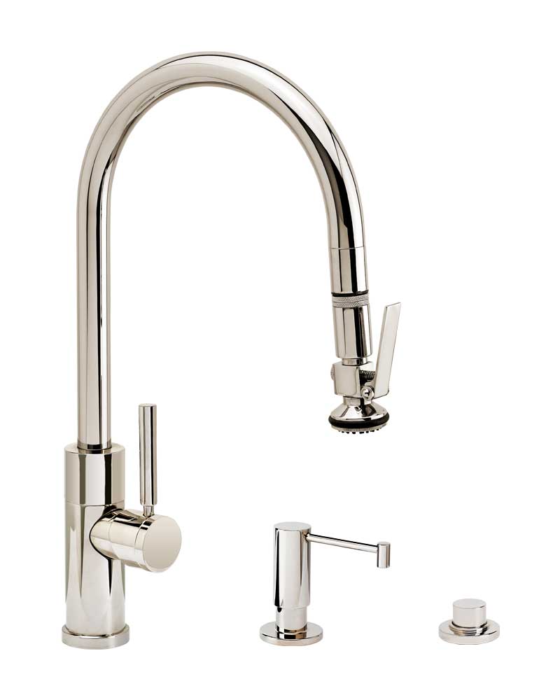 Waterstone Modern PLP Pulldown Faucet 3pc Suite 9860-3