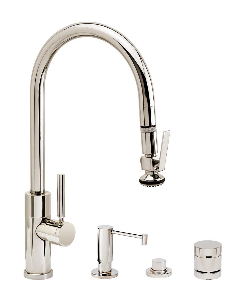 Waterstone Modern PLP Pulldown Faucet 4pc Suite 9860-4
