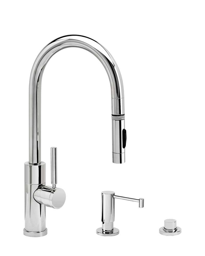 Waterstone Modern Prep Size PLP Pulldown Faucet -3pc-suite - 9950-3