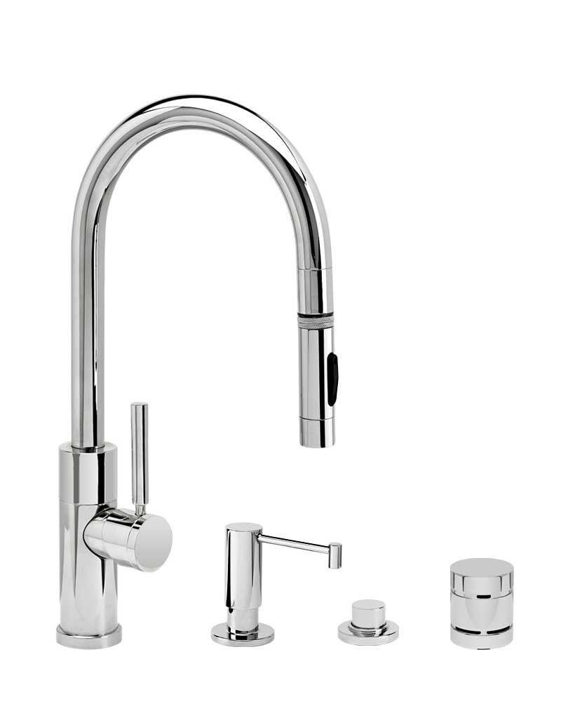 Waterstone Modern Prep Size PLP Pulldown Faucet -4pc-suite - 9950-4