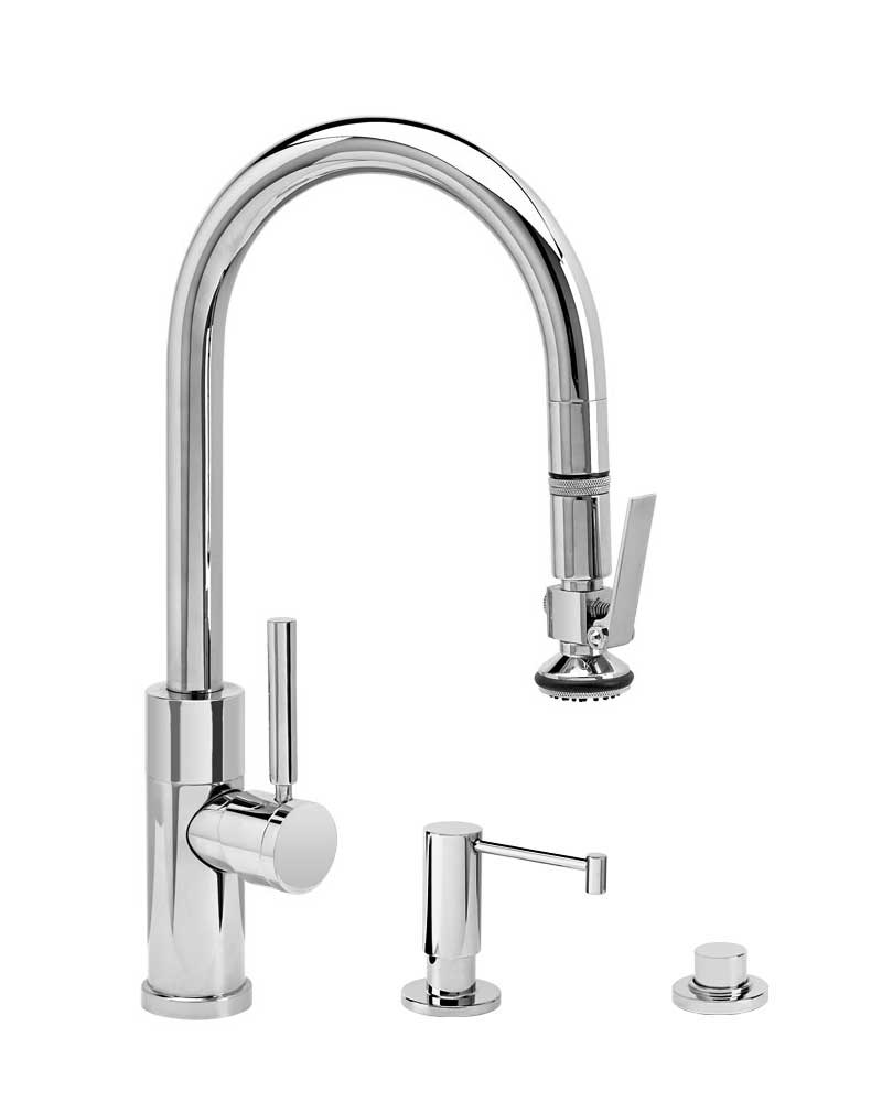 Waterstone Modern PLP Pulldown Faucet 3pc Suite - 9980-3