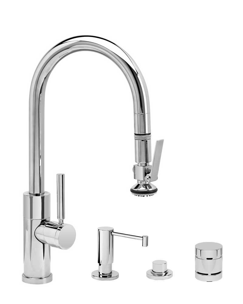 Waterstone Modern PLP Pulldown Faucet 4pc Suite - 9980-4