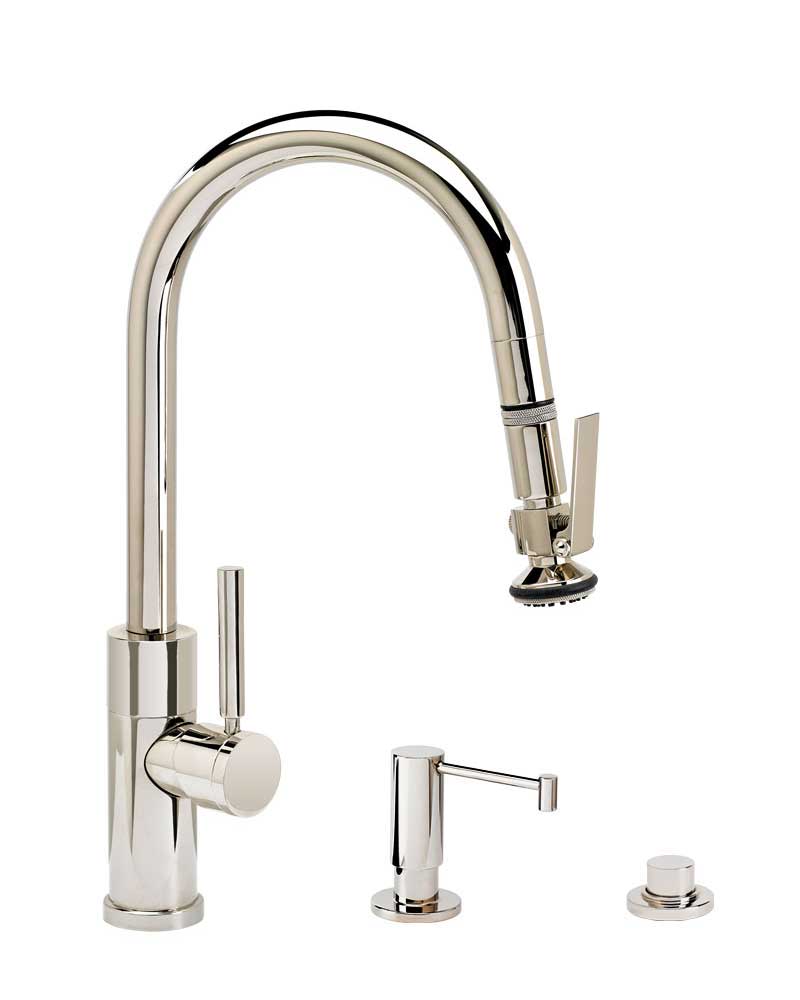 Waterstone Modern PLP Pulldown Faucet 3pc Suite - 9990-3