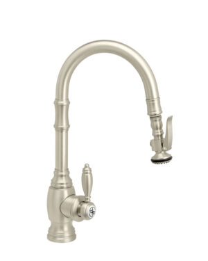 Waterstone Traditional Prep Size PLP Pulldown Faucet - Angled Spout