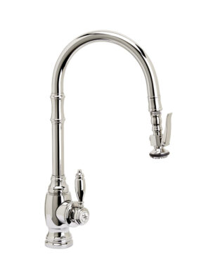Waterstone Traditional PLP Pulldown Faucet - Angled Spout