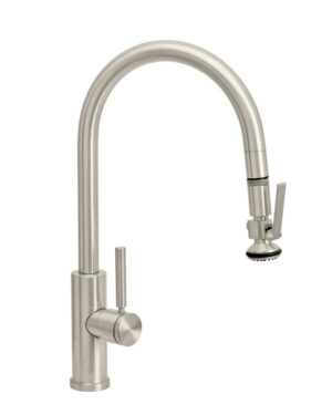 Waterstone Modern PLP Pulldown Faucet - Lever Sprayer - Angled Spout