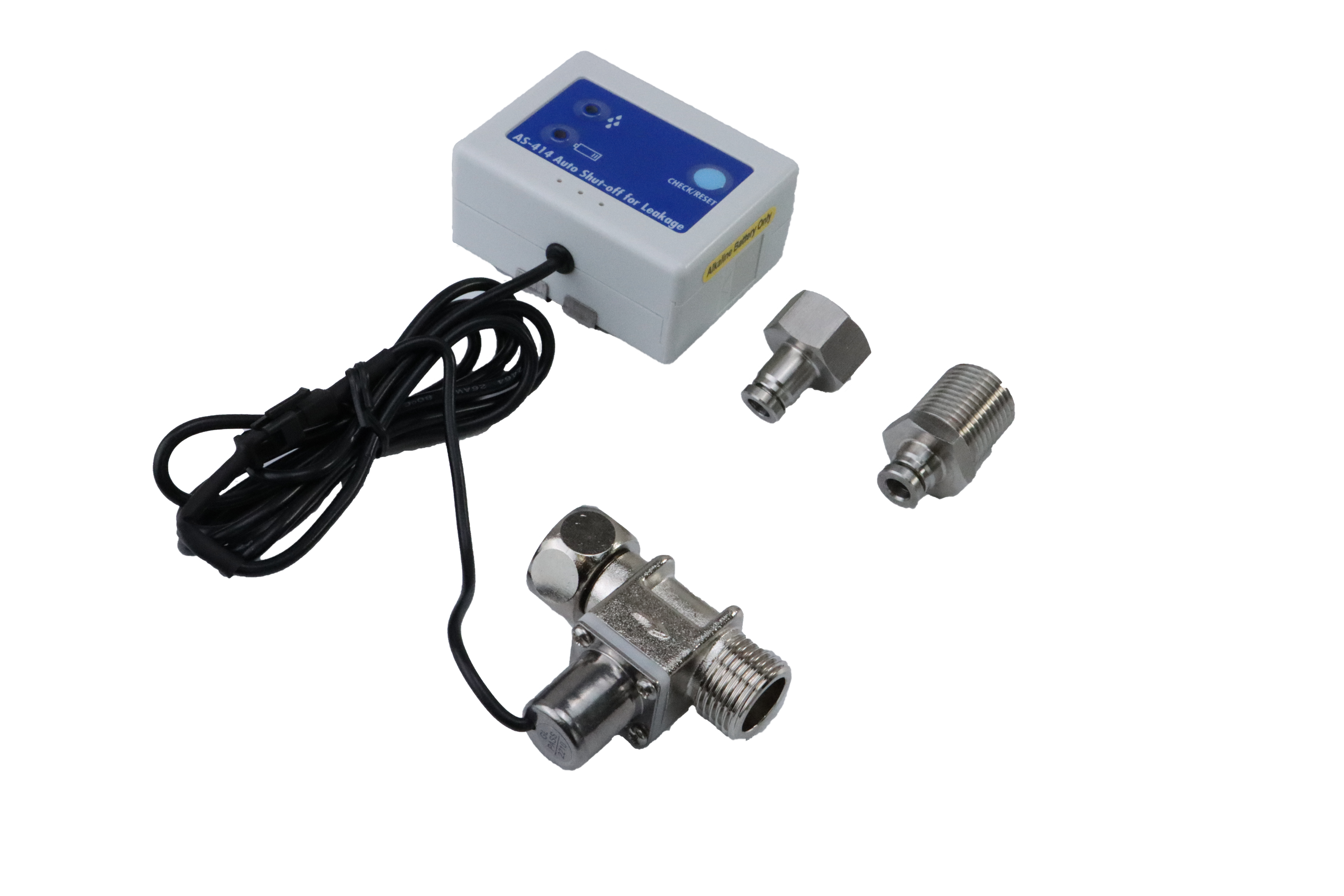 Detector Electrónico de Fugas de Agua, con Válvula de Cierre Mod. LVAS-414  - LVIC S.A.