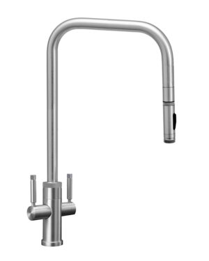 Waterstone Two Handle Fulton Industrial Extended Reach PLP Pulldown Faucet - Toggle Sprayer