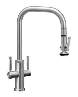Waterstone Two Handle Fulton Industrial PLP Pulldown Faucet - Lever Sprayer